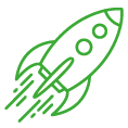 Späterer Einstieg in Umschulungen vielerorts noch möglich! Rakekte, die in den Himmel steigt und den Umschulungsstart symbolisiert
