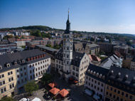 ein Blick auf eine Stadt aus einem hohen Winkel