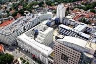 Ein Bild vom Uni Campus in Jena von oben