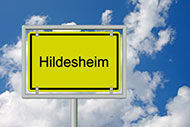 Ortsschild Hildesheim